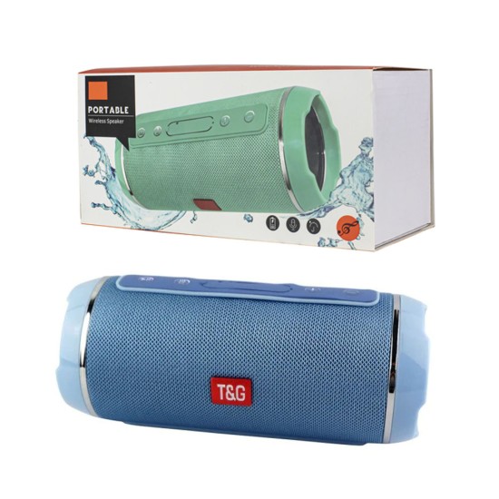 T&G WIRELESS BLUETOOTH TG-116 TF CARD/U DISK/AUXILIARY/FM RADIO 4.2 SPEAKER BOX BLUE